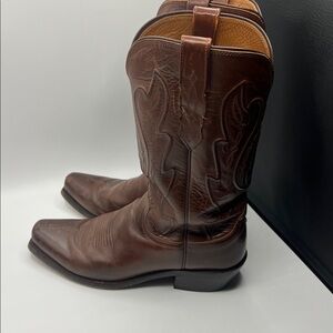 Lucchese Boots Brown Leather Western Cowboy Rodeo Mens Size 7